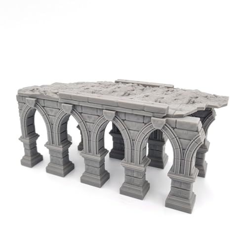 Q P Quality Printing 3D QP3D, Medieval Walkway Bridge with Pillars