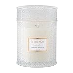 LA JOLIE MUSE Jasmin Candle, 19 oz Wood Wicked Scented Candle Gifts for Women&Men, Large Jar Candles for Home, 90 Hours Long Burning, Jasmin du Lotus