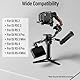SIRUI Kamera Monitor Halterung für DJI RS2, RS3, RS 3Pro, RS 3 Mini mit QR NATO Klemme, Cold Shoe, Anti-Verdreh-Design, AM-MTRS