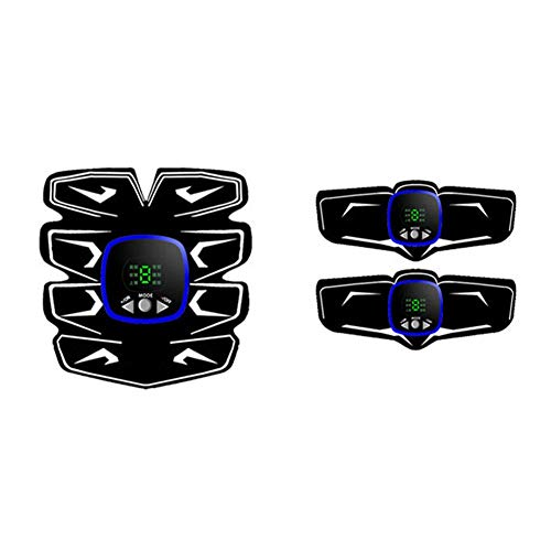 SmarTopus Muscle Toner Abdominal Toning Belt, EMS ABS Toner Body Muscle Trainer, Wireless Portable Unisex Fitness Training Gear for Abdomen/Arm/Leg Training Home Office Exercise(Blue)