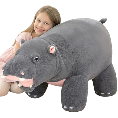 IKASA 巨大カバのぬいぐるみ 28.5インチ 大きなカバのぬいぐるみ ジャンボソフトでかわいいおもちゃ 子供へのビッグサイズのぬいぐるみギフト（Amazon）