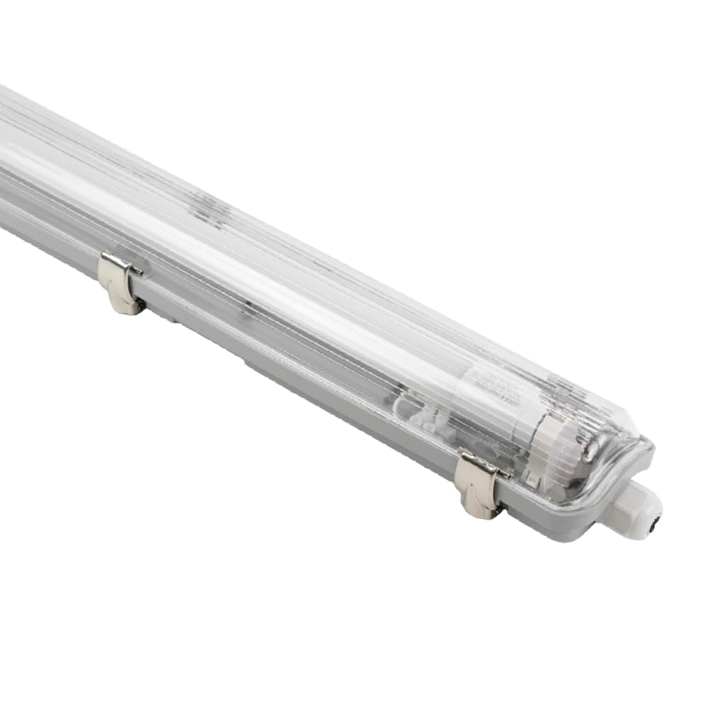 LUXULA 4er Pack LED Wannenleuchte 150cm mit 1x 22W LED Röhren T8 G13 Sockel, 4000K Neutralweiß, 2200lm - IP65 Feuchtraumleuchte für Werkstatt Keller Garage