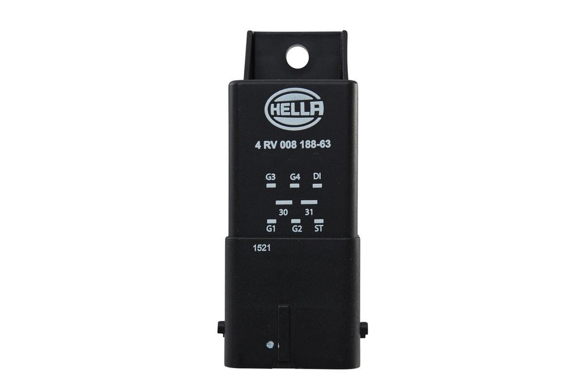 HELLA 4RV 008 188-631 Relè, Sistema di preriscaldamento, 12V, N° raccordi 8
