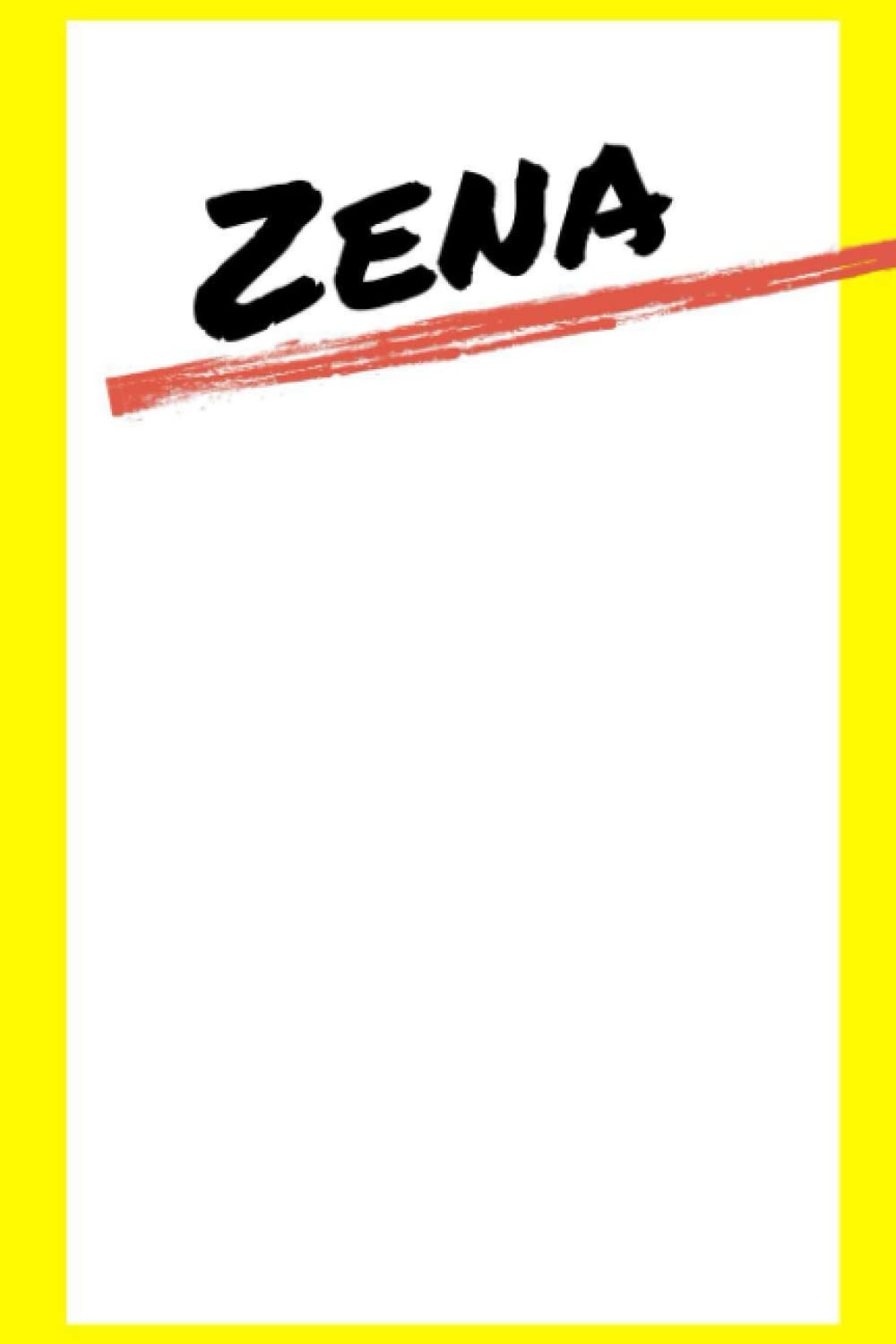 Zena: Lined Notebook Zena name gifts, Personalized Diary Gift for Zena, 120 Pages