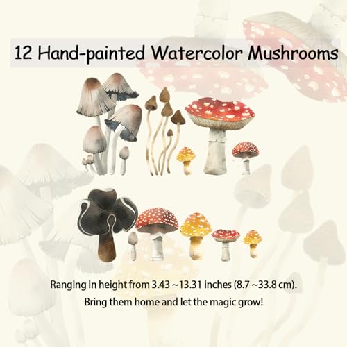 Vinilos decorativos de set de 12 con tema bosque miniatura 6
