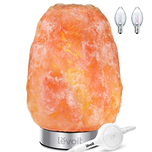 Levoit Kyra Salt Lamp, Himalayan / Hymilain Sea Salt Lamps, Pink Crystal Salt
