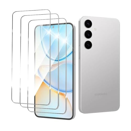 For Galaxy S25 フィルム Galaxy S25 ガラスフィルム Galaxy S25 SC-51F/SCG31 フィルム 3枚入 Pokaas 強化ガラスフィルム 液晶保護フィルム 表面硬度9H 透過率高 気泡防止 指紋防止 自動吸着 貼り付