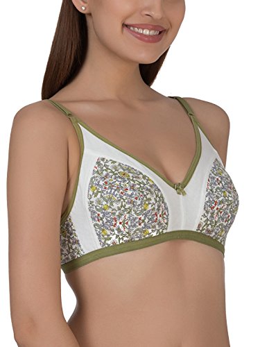 Image of Clovia Women's Cotton Non Padded Non Wired Polka Print Bra