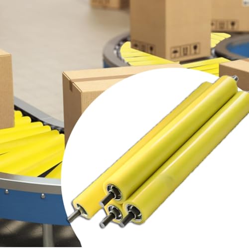 Rouleaux de convoyeur en acier et polyuréthane pour transmission par gravité de 1,22 m à 76,2 cm