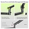 AA AUDIO ACCESSORY Low Profile Boom Arm (Design for Heavy Mic) 3KG Load Capacity, Stable Gear Lock Structure Never Sags, Metal Microphone Stand Desk Mount for Shure SM7B MV7+, Blue Yeti,Rode PodMic #4