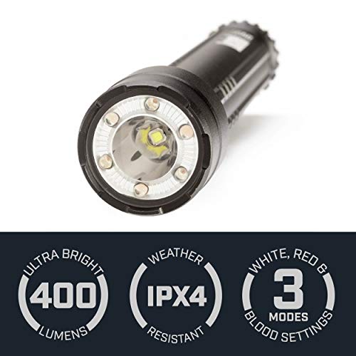 Bushnell Flashlight Trkr 400 Lumen | Led Tactical Flashlights, Battery Powered Lights For Camping, Hunting, Hiking, Emergency, & Outdoor #TOP3