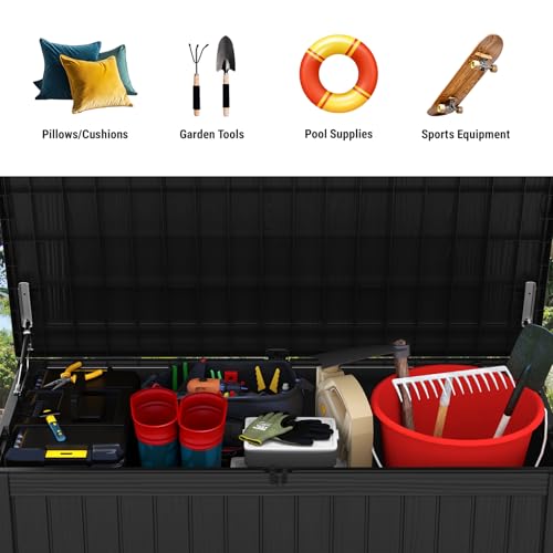 180gallondeckboxextralargeresinoutdoorstorageboxwaterproofoutsidestoragebinforpatiofurniturecushionspoolsuppliessportsgearuvresistantandweatherproofblack Urban Country Home Decor 180 gallon deck box extra large resin outdoor storage box waterproof outside storage bin for patio furniture cushions pool supplies sports gear uv resistant and weatherproof black urban country home decor
