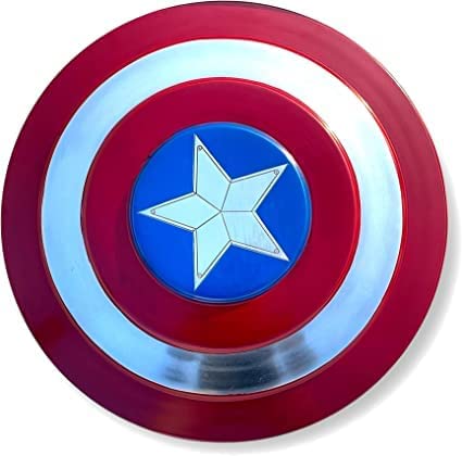 Fany kaptain Amerika Shield for Kids | Plastic Multicolour, Free Size | Pack of 1 - Warrior Shield Prop Replica for Halloween, Cosplay & Role Play |