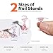Modelones Nail Stand Set, Magnetic Nail Stands for Press ons False Nail Tips Practice Acrylic Holder with 200pcs Sticky Tabs Strong Metal Base Painting Display DIY & Salon Use Beginner Supplies