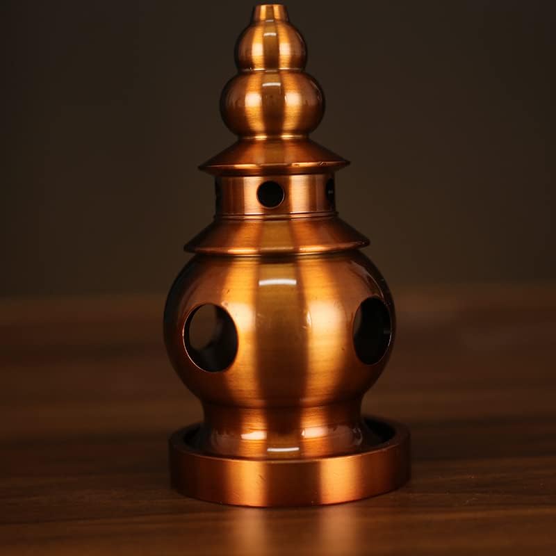 铜塔香炉西湖塔三潭印月椎香沉香艾草多味混合居家茶道小摆件(1PCS 紫铜色西湖塔)
