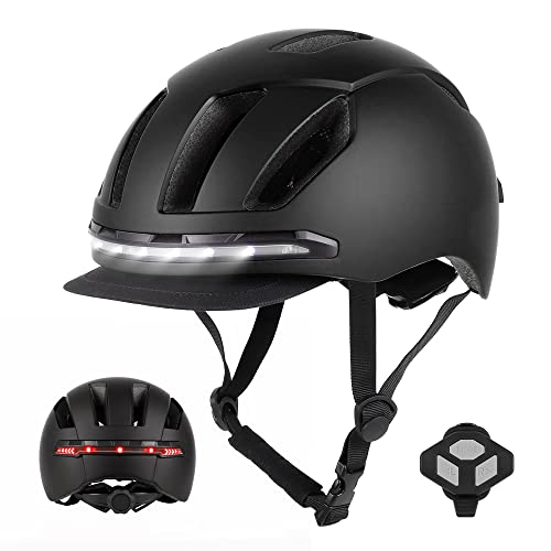 Casque de cyclisme intelligent respirant LAURAG avec clignotants LED et lumière étanche