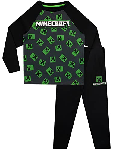 Minecraft Pijamas de Manga Larga para Niños Creeper Multicolor 8-9 Años