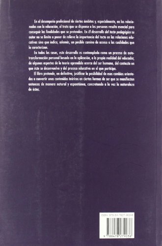 El desarrollo del tacto pedagogico: (o la otra formación del educador): 030