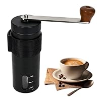 Manuelle Kaffeemühle mit 0,4 mm Ultra-Dünnem Gehäuse - Leichte Handkaffeemühle aus Edelstahl mit Kegelmahlwerk, Verstellbarer Mahlgrad für Espresso, French Press & Pour Over, Ideal für Camping, Reisen – Ansicht 1