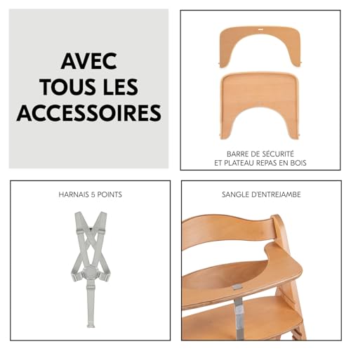 Chaise haute hauck Beta+ sécurisée et ajustable pour bébé de 6 mois à 90 kg