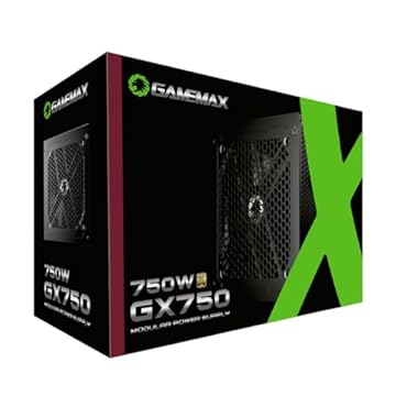 Fonte Modular Gamemax Gx750 750w 80 Plus Gold Preta