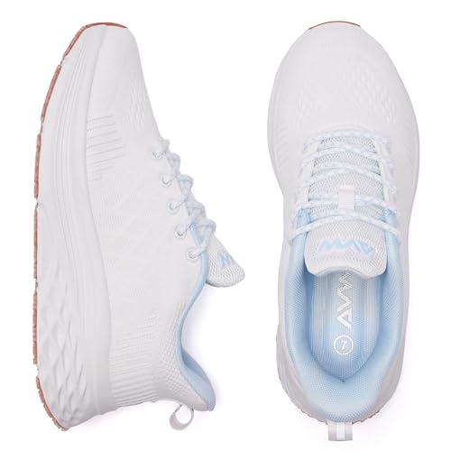 Image of AVW Womens Non Slip Work Shoes Water Resistant Walking Sneakers Food Service Chef Kitchen Shoes