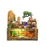 Rocalla ★ paisaje: la forma de la rocalla paisaje superior, el agua dulce, delicado sonido del agua, la atomización y la humidificación, las montañas y los ríos están sueltos, que tiene un buen sentido de la buena suerte!