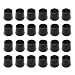 Shepherd Hardware 8763E Leg Tips 1-1/8-Inch Inside Diameter Rubber Chair Leg Caps, 24 Pack, Black
