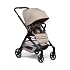 Joolz Hub2 Compact Baby Stroller for City Use Below 20lbs - Full-Size Single-to-Double System with Reversible Toddler Seat, One-Hand Fold, XL Basket, All-Terrain Wheels, UPF50+ Canopy - Sandy Taupe