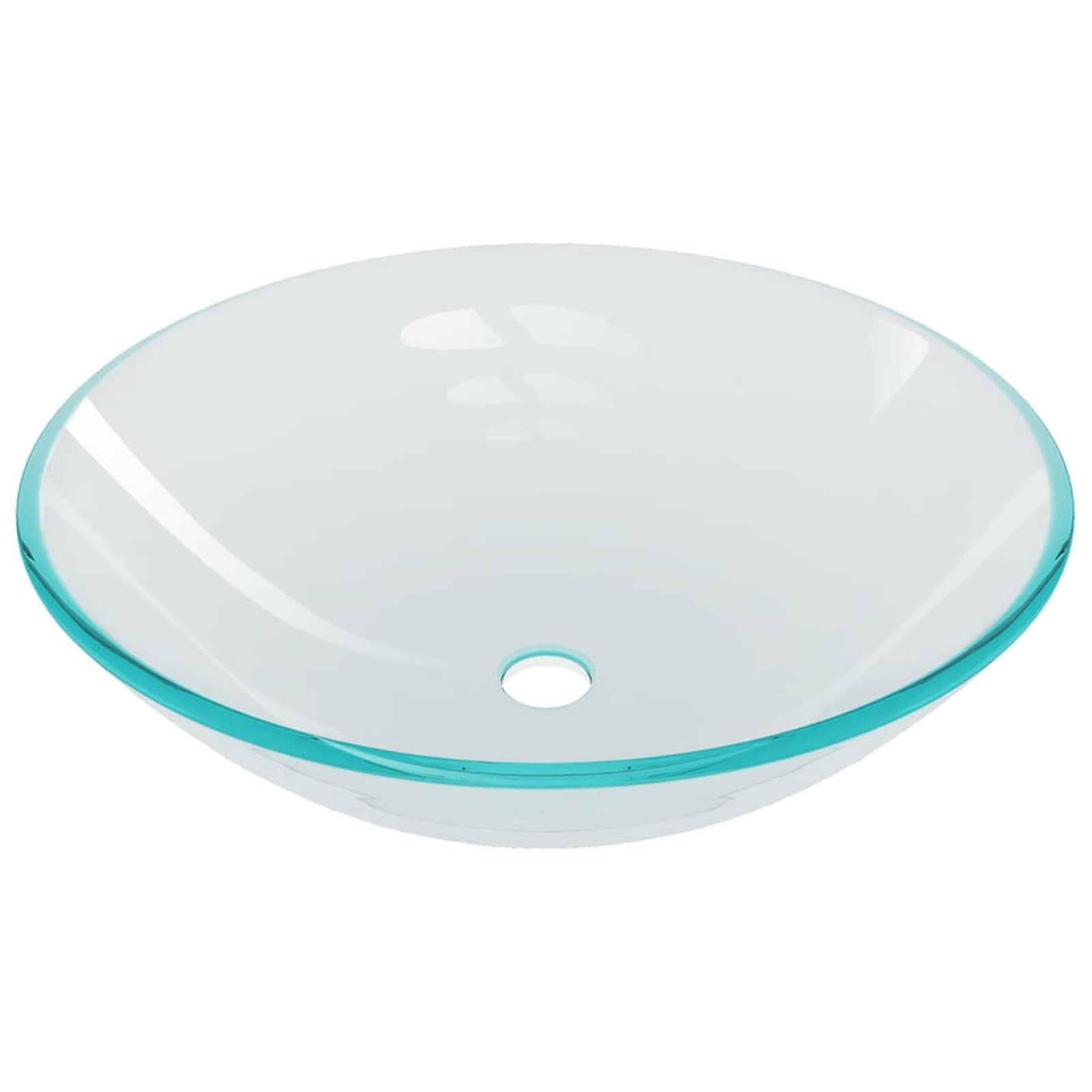 Lavabo con grifo y tapón pulsador cristal templado transparente Mini Lavabos PequeñOs