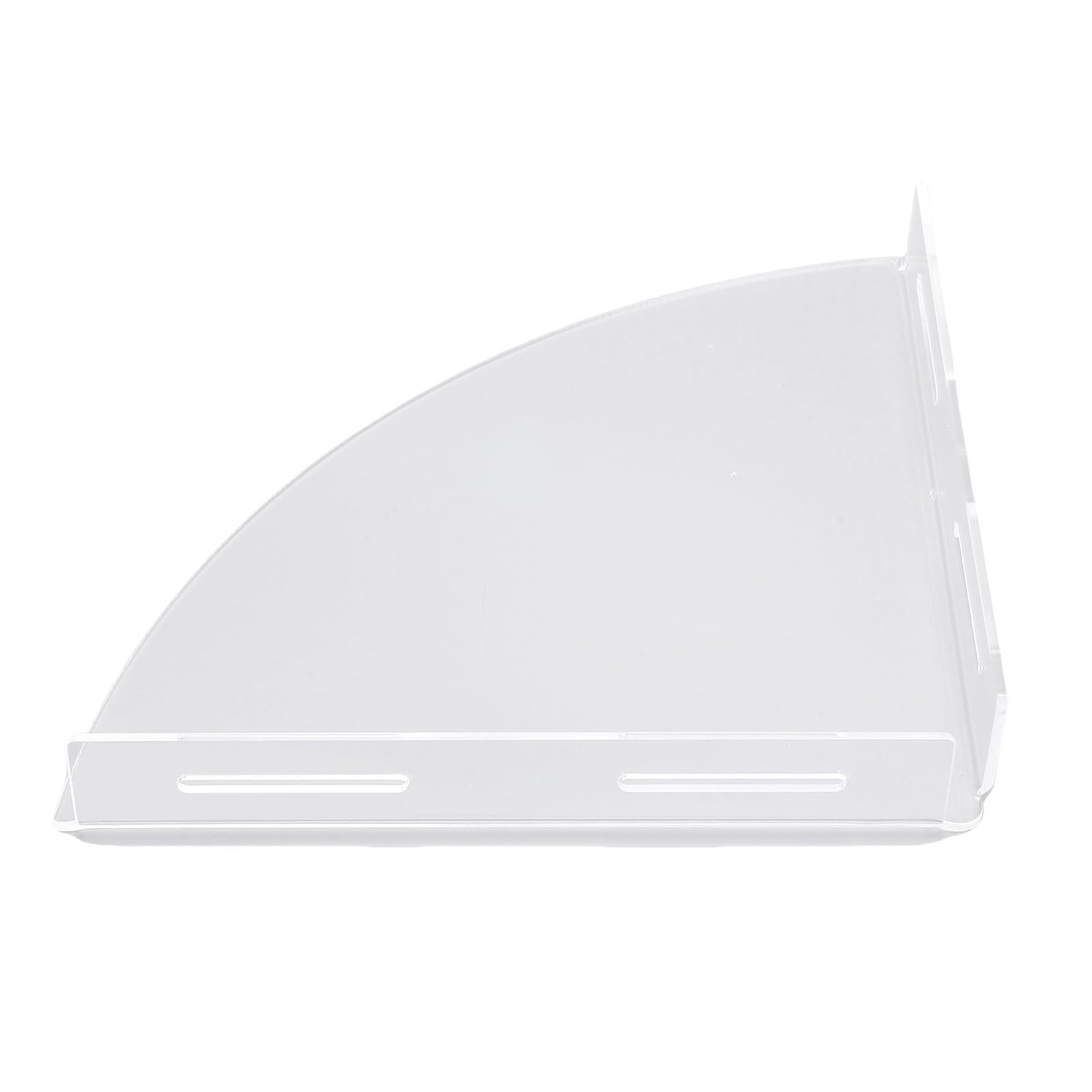 Acryl-Eck-Dusch-Caddy 2 Stück selbstklebende Wandnizer, transparentes Badezimmer-Regal für Dusche, platzsparendes Badzubehör