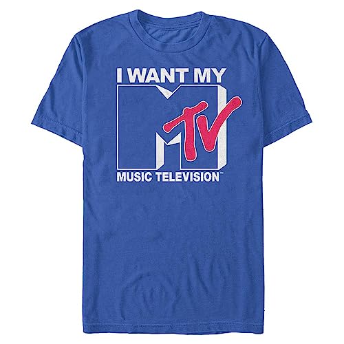 T-Shirt Nickelodeon Mode Homme Logo Want Imprime Bleu Marine XL