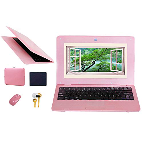 FANCY CHERRY® 10 pulgadas 8 Go Android Laptop Netbook Laptop Ultrabook Clavier Français Cámara WiFi HDMI Netflix Youtube (Bolsa Para Laptop + Souris + Souris + auriculaire)