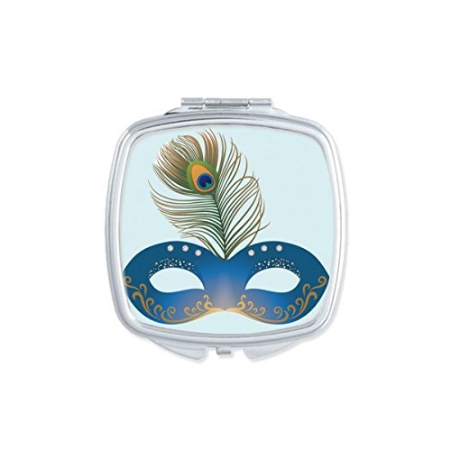 Miroir carré maquillage compact avec double réflexion nette pour sac à main - 2