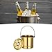 Insulated Stainless Steel Ice Bucket 1L Professional Thickened Stainless Steel Ice Bucket with Filter Plate for Cocktail Bar Parties Restaurant Bar (Gold)