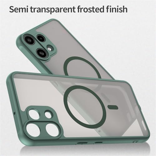 Image of Compatible with Nothing Phone3A Lite Case Cover,Compatible with MagSafe,Anti-Fall,Compatible with Nothing Phone (3a) Lite 5G A001T Cell Protective Phone Case Green