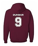 Adult Dunbar 9 2-Sided Hoodie (Small, Maroon)