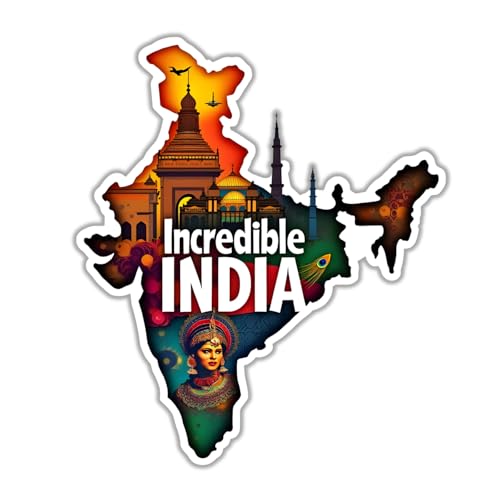 Image of Naxon India Souvenir Wooden Fridge Magnet - 3x3 Inch Refrigerator Magnet for Kitchen & Home Decor | Taj Mahal, India Gate, Lotus Temple & Indian Landmark Design | Travel Collectible Gift | Pack of 1
