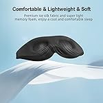 LitBear Sleep Masks for Women, Pink Eye Mask for Sleeping, Comfortable Night Sleeping Mask, Soft Contoured Eye Cover for Sleeping with Elastic Strap for Side Sleeper Men Flying Shift Worker - Image 5