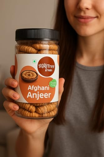 Image of TREE NUTS Premium Dried Afghani Anjeer 250GM | Healthy Dry Afghani anjir Dried Figs | Dry Fruits Anjeer Big and Soft | Jar Packing