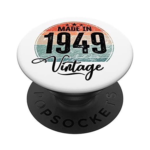 Cumpleaños Vintage Año de nacimiento 1949 Cumpleaños bday PopSockets PopGrip Intercambiable
