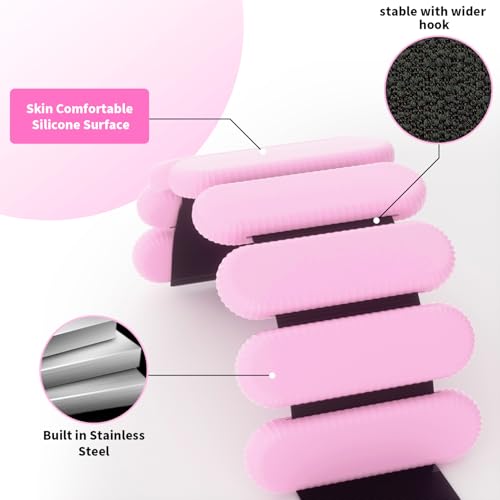 Image of Adjustable Ankle Weights for Women Men,Wrist Weights set for Walking Running,1 Pair (1Lbs Each) Silicone Workout Weights for gym fitness, Jogging,yoga,pilates,strength training,physical therapy