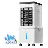Portable Air Conditioners, Portable AC Unit with Removable 2.6 Gal Water Tank, Windowless Evaporative Air Cooler with 3 Speeds, Swamp Cooler for Bedroom & Office