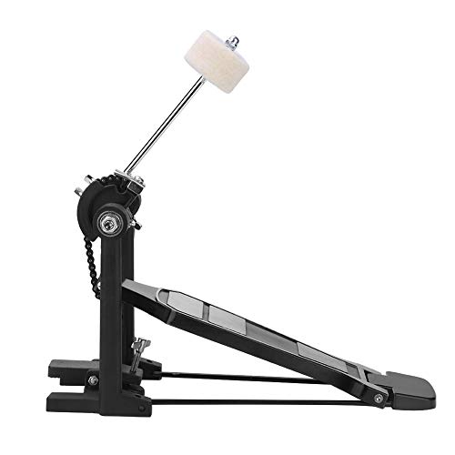Pedal de Batería Eujgoov Negro Cadena Simple miniatura 1