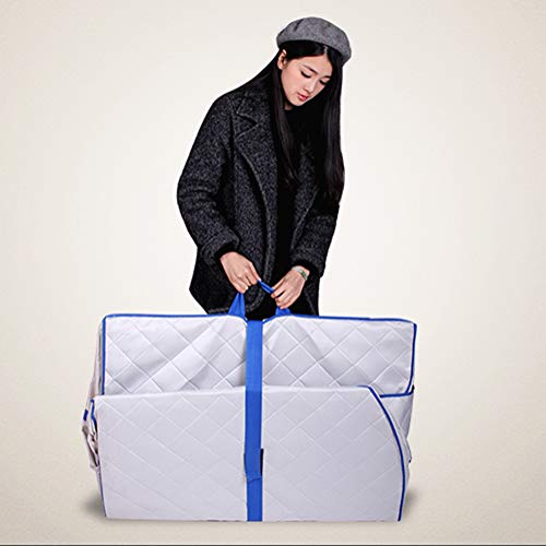 Smartmak Far Infrared Sauna, Portable Personal Full Body Detox Weight Loss SPA Tent with Heating Foot Pad and Portable ＵPGRADE Chair- Blue Border - Thumbnail 7