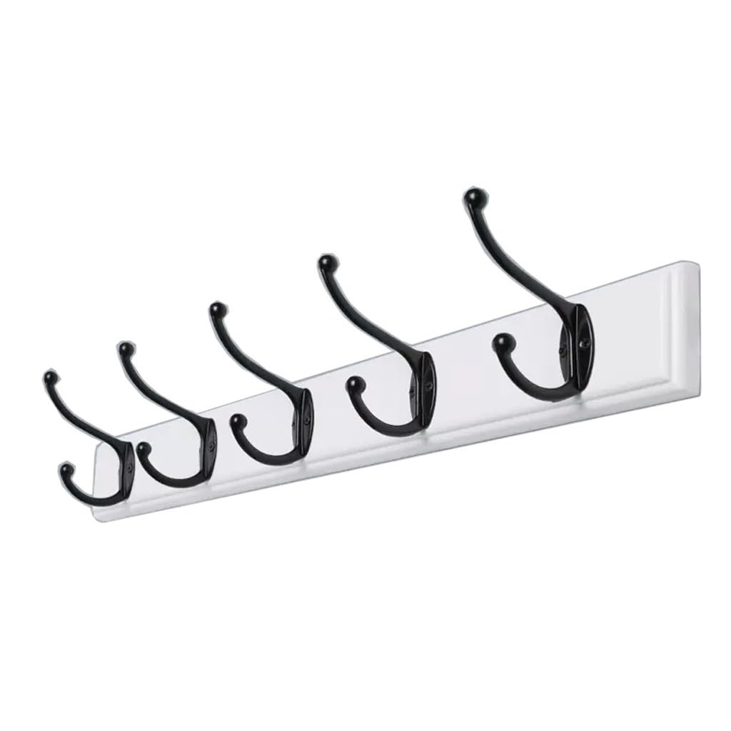 AHGFTYRDT Coat Rack Freestanding Entrance Porch Wooden Row Hook Door Long Strip Coat Hook Corridor Wall Clothes Hook On The Back Wall Hall Tree