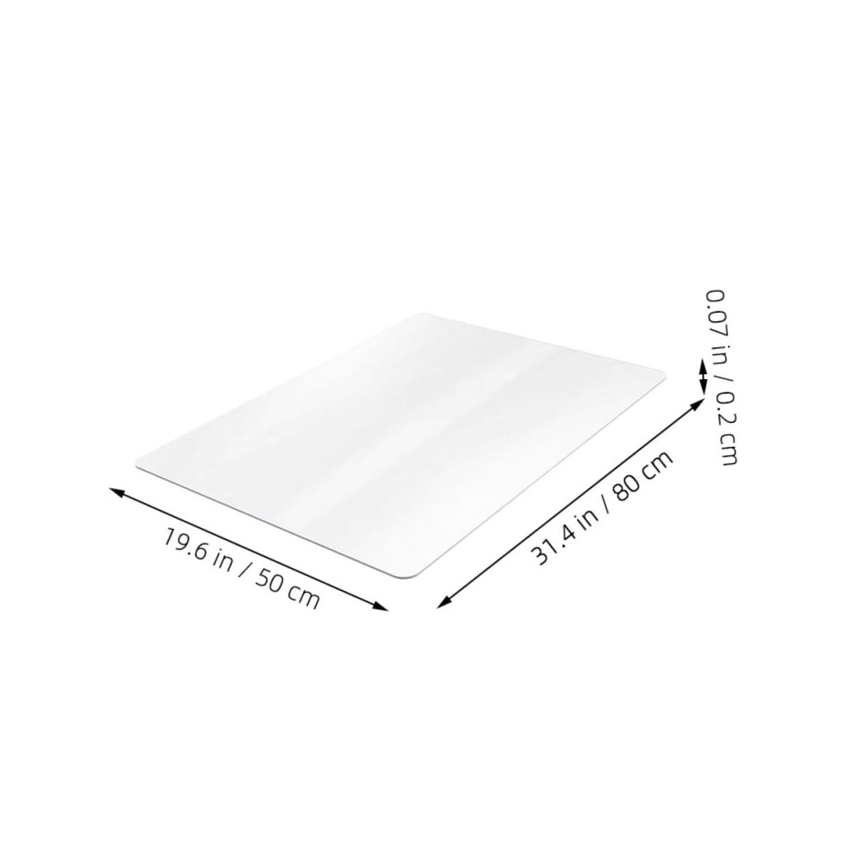 Alfombrilla Protectora Transparente para Suelo Mat De Oficina Antideslizante para Escritorio Protector De Piso para Muebles y Refrigeradores Grosor para Parquet