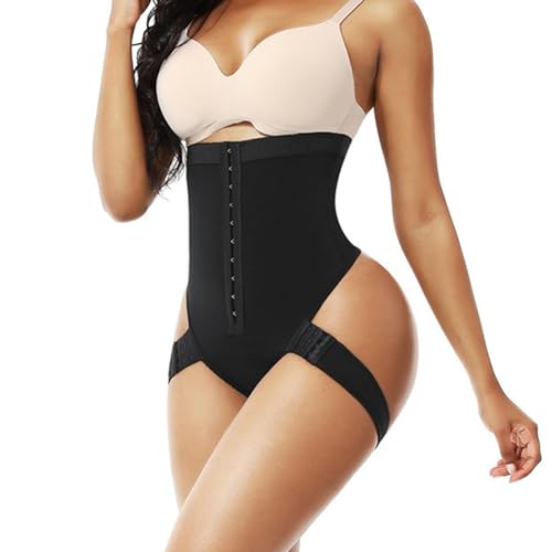 2-in-1 Peach Butt Curvy Tummy Shaper, Butt Lifter Shapewear, Body Shaper Tummy Trainer (Black, L)