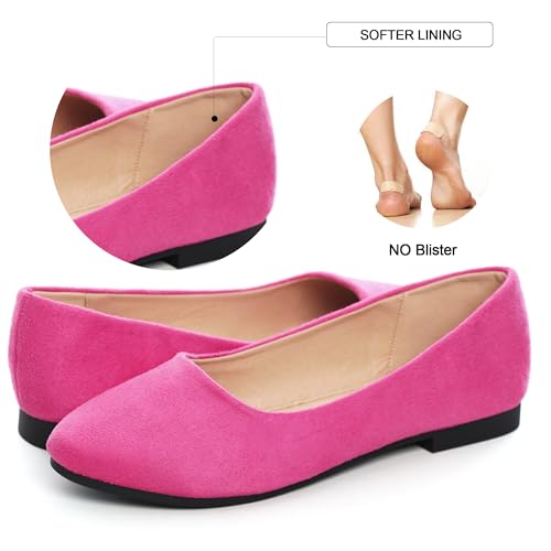 Image of Dear Time Women's Flats Comfortable Slip On Ballet Flats Soft Solid Casual Shoes