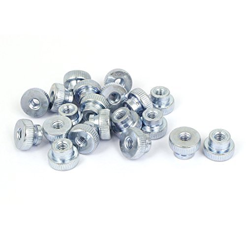 DbuyChX M4 Carbon Steel Metric Knurled Thumb Nuts GB806 20 Pcs for 3D
